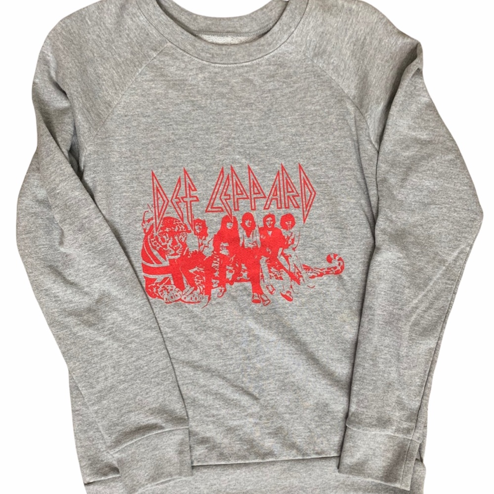 Def Leppard Sweater Hair Metal 80s Sweatshirt M